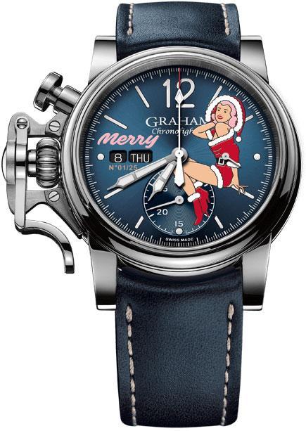 Graham Watch Chronofighter Vintage Nose Art Merry Limited Edition 2CVAS.U06A.L129S discount watch online Graham Watch Chronofighter Vintage Nose Art Merry Limited Edition 2CVAS.U06A.L129S discount watch online